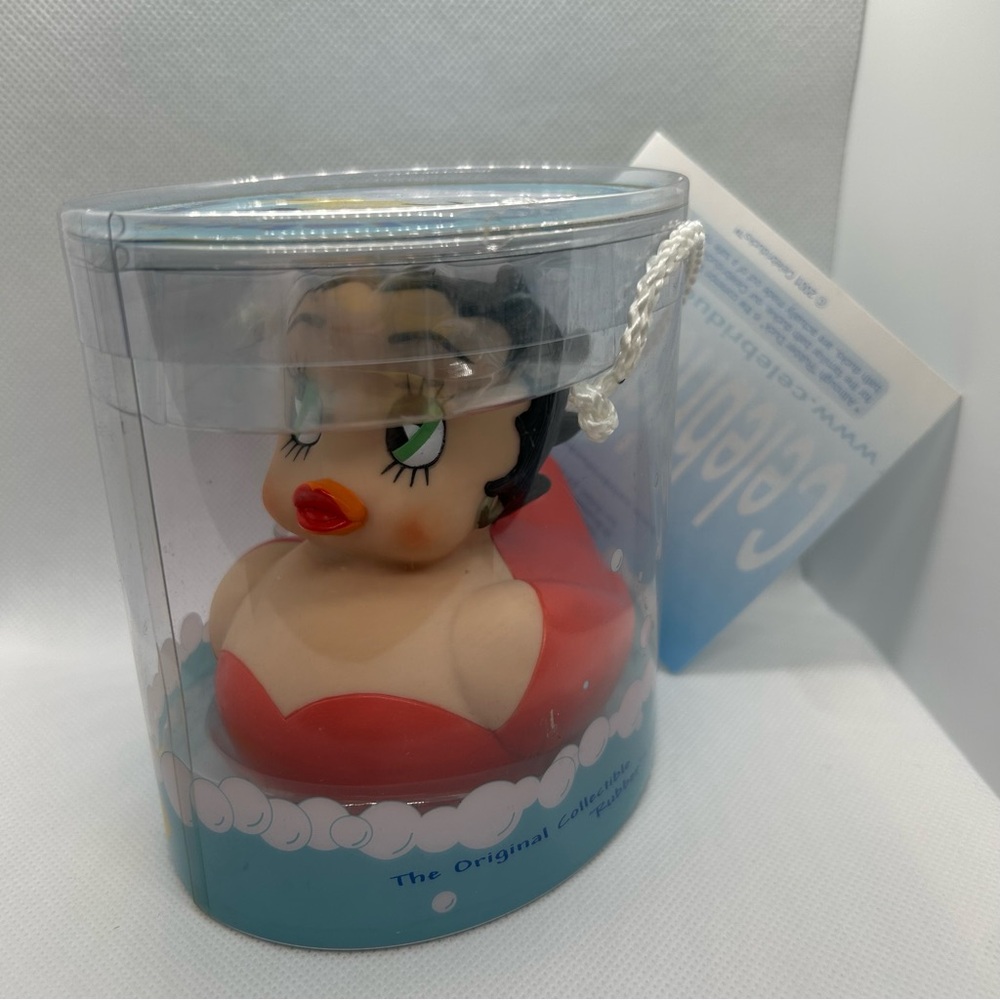 NEW Betty Boop Celebriducks Rubber Duck In Original Box NWT Boop-Oop-A-Doop Y2K